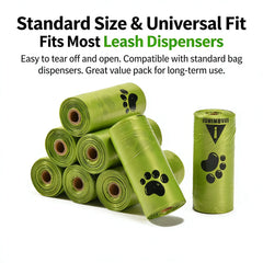 Eco Friendly Dog Poop Bags Extra Thick Leak Proof Unscented