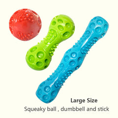 Caitec Squeaky Bouncing Dog Ball Durable Floatable Springy Toy