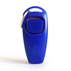 2 in 1 Pet Training Clicker Whistle Key Ring Wrist Strap