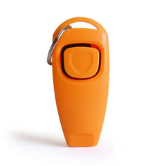 2 in 1 Pet Training Clicker Whistle Key Ring Wrist Strap