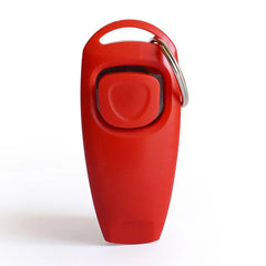 2 in 1 Pet Training Clicker Whistle Key Ring Wrist Strap