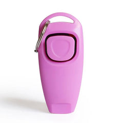 2 in 1 Pet Training Clicker Whistle Key Ring Wrist Strap