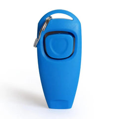 2 in 1 Pet Training Clicker Whistle Key Ring Wrist Strap