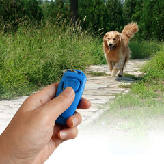 2 in 1 Pet Training Clicker Whistle Key Ring Wrist Strap