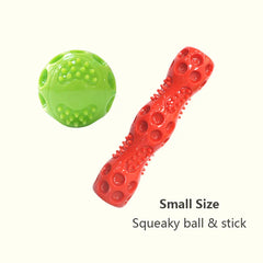 Caitec Squeaky Bouncing Dog Ball Durable Floatable Springy Toy