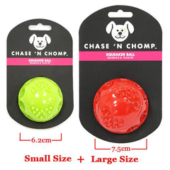 Caitec Squeaky Bouncing Dog Ball Durable Floatable Springy Toy