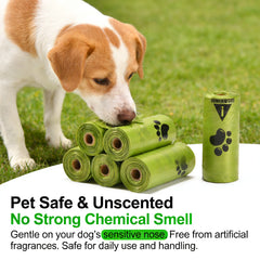 Eco Friendly Dog Poop Bags Extra Thick Leak Proof Unscented