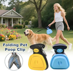 Foldable Pet Poop Shovel Travel Dog Waste Scoop Dispenser Tool