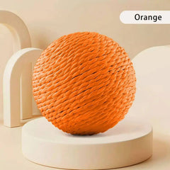 Interactive Sisal Cat Scratching Ball Toy Teeth Cleaning Sounding
