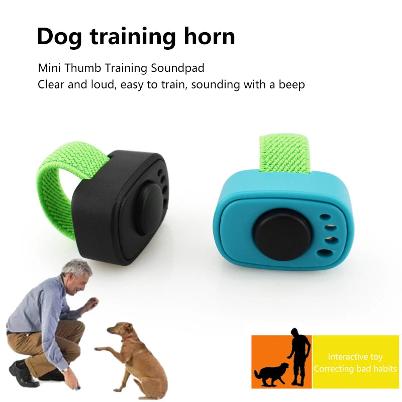 Interactive Thumb Clicker Trainer for Dogs Cats No Battery Training