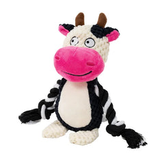 Cute Animal Rope Plush Dog Toy Squeaky Chew Puppy Knot