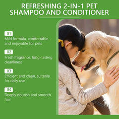 2 in 1 Hypoallergenic Dog Cat Shampoo Conditioner 100ml
