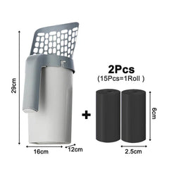 Reusable Cat Litter Scoop Pet Cleaning Tool Waste Box Cleaner