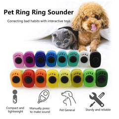 Interactive Thumb Clicker Trainer for Dogs Cats No Battery Training