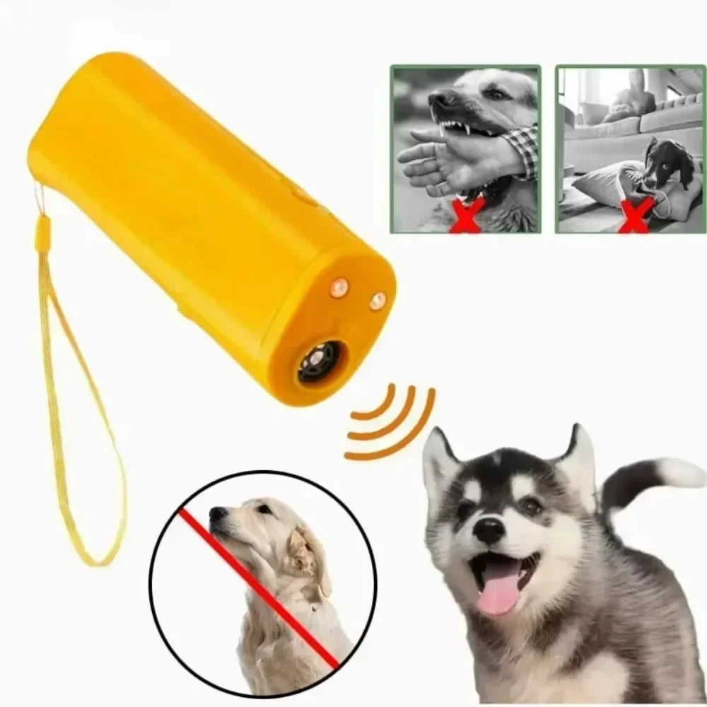 3 in 1 LED Dog Repeller Ultrasonic Anti Bark Training Device