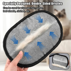 Pet Hair Removal Gloves Cat Dog Grooming Static Fur Remover