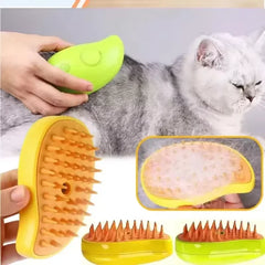 3 in 1 Electric Steam Spray Pet Grooming Massage Brush Comb