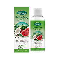 2 in 1 Hypoallergenic Dog Cat Shampoo Conditioner 100ml