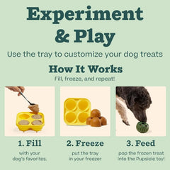 Interactive Silicone Dog Toy Treat Mold Frozen Enrichment Chew Resistant