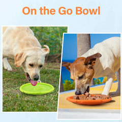 Dog Flying Disc 2 Pack Durable Rubber Floating Frisbee Toy