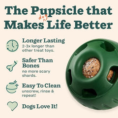 Interactive Silicone Dog Toy Treat Mold Frozen Enrichment Chew Resistant