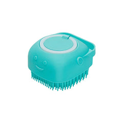 Dog Bathing Brush Shampoo Dispenser Silicone Massage Grooming Tool Pet