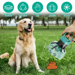 Portable No Touch Dog Pooper Scooper Built In Waste Bag Grabber