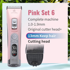 Fenice Cordless Rechargeable Pet Hair Clipper Grooming Trimmer Machine Set