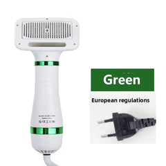 2 in 1 Pet Hair Dryer Grooming Blower Comb Portable Device
