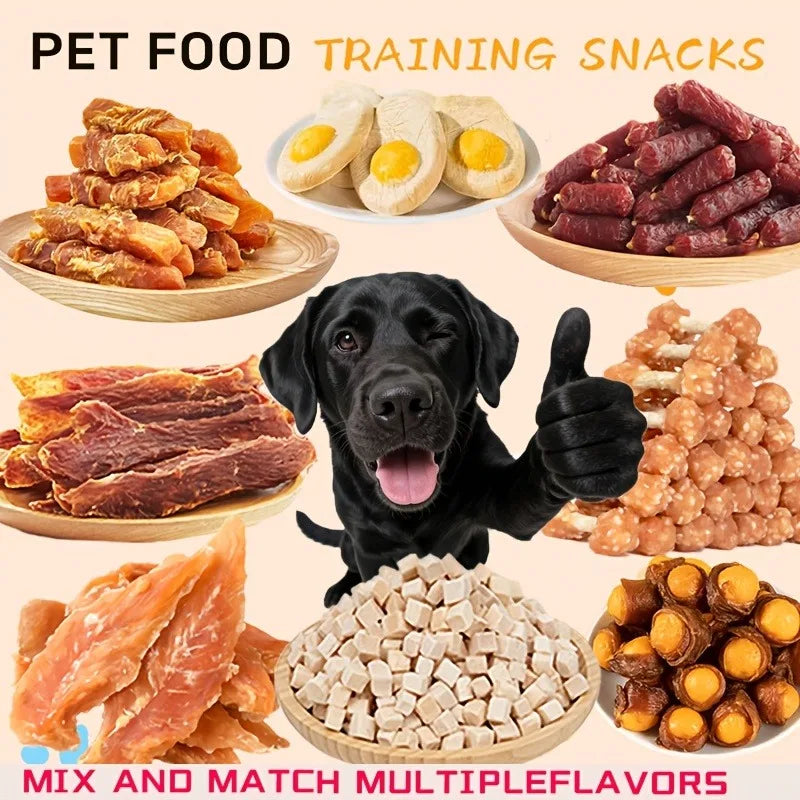 Assorted High Protein Dog Treats Chicken Duck Egg Yolk Snacks