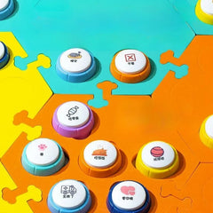 Dog Talk Buttons Pet Communication Voice Recording Training Clicker Set