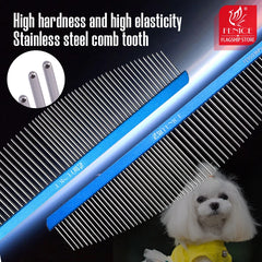 Fenice Moon Style Metal Pet Grooming Comb Dog Cat Brush