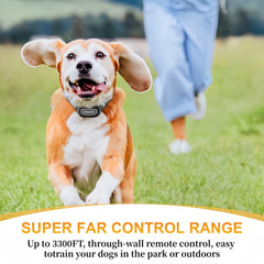 Remote Control Waterproof Dog Training Collar Shock Vibration 3300ft Range
