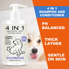 4 in 1 Pet Shampoo Conditioner Dog Cat Hair Loss Care