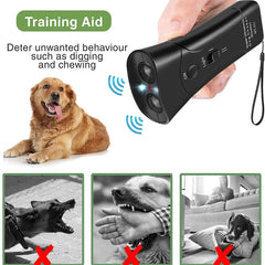 Ultrasonic Dog Barking Repeller Anti Bark Training Device Portable