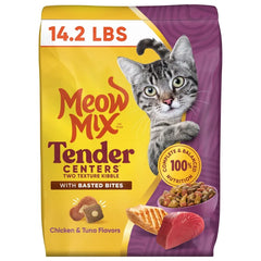 Tender Centers Dry Cat Food Chicken Tuna Basted Bites 14.2lb