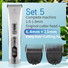 Fenice Cordless Rechargeable Pet Hair Clipper Grooming Trimmer Machine Set