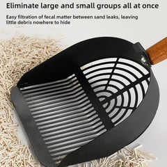 Stainless Steel Long Handle Cat Litter Scoop Waste Shovel Tool