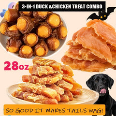 Assorted High Protein Dog Treats Chicken Duck Egg Yolk Snacks