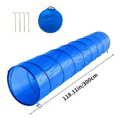 Dog Agility Folding Tunnel Crawl Training Outdoor Exercise Pet Equipment