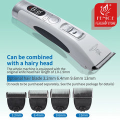 Fenice Cordless Rechargeable Pet Hair Clipper Grooming Trimmer Machine Set