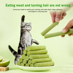 Freeze Dried Cat Grass Chew Sticks Hairball Control Digestive Treat