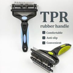 3 in 1 Dog Grooming Brush Deshedding Comb Knot Cutter Tool