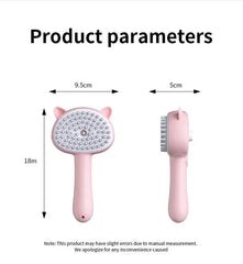 2 in 1 Pressurized Pet Grooming Brush Electric Deshedding Spray Comb