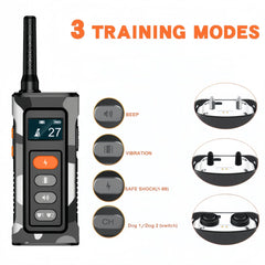 Remote Control Waterproof Dog Training Collar Shock Vibration 3300ft Range