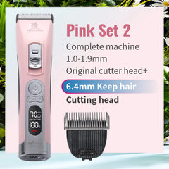 Fenice Cordless Rechargeable Pet Hair Clipper Grooming Trimmer Machine Set