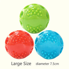 Caitec Squeaky Bouncing Dog Ball Durable Floatable Springy Toy
