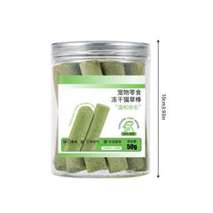 Freeze Dried Cat Grass Chew Sticks Hairball Control Digestive Treat
