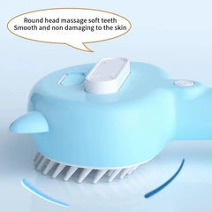 2 in 1 Pressurized Pet Grooming Brush Electric Deshedding Spray Comb