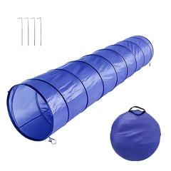 Dog Agility Folding Tunnel Crawl Training Outdoor Exercise Pet Equipment